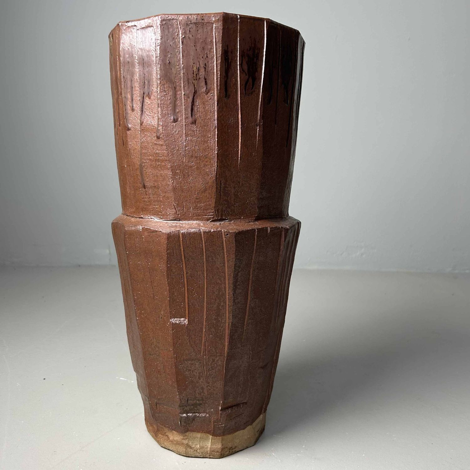 Ikebana Flower Vase, Agano Yaki, Shōwa Period, Japan.