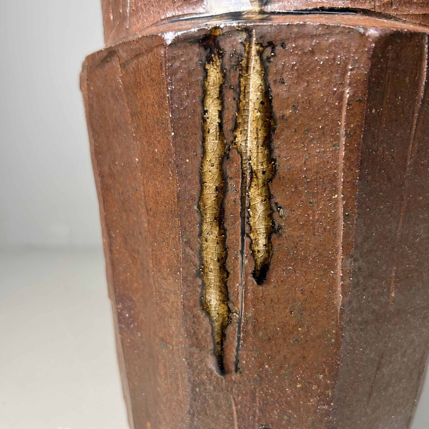 Ikebana Flower Vase, Agano Yaki, Shōwa Period, Japan.