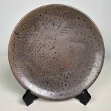 Decorative Ceramic Plate, Tanba Yaki, Ōgami Shō, Japan.