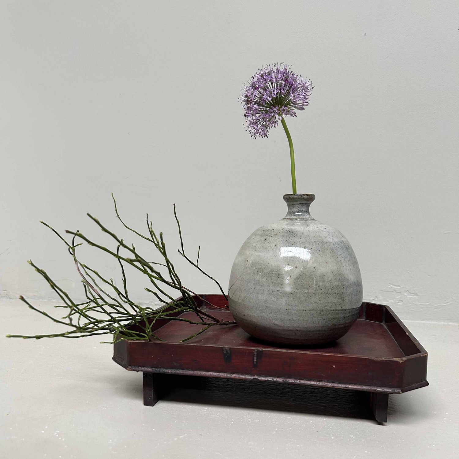 Koishiwara Ware 小石原焼  Ikebana Flower Vase, Japan.