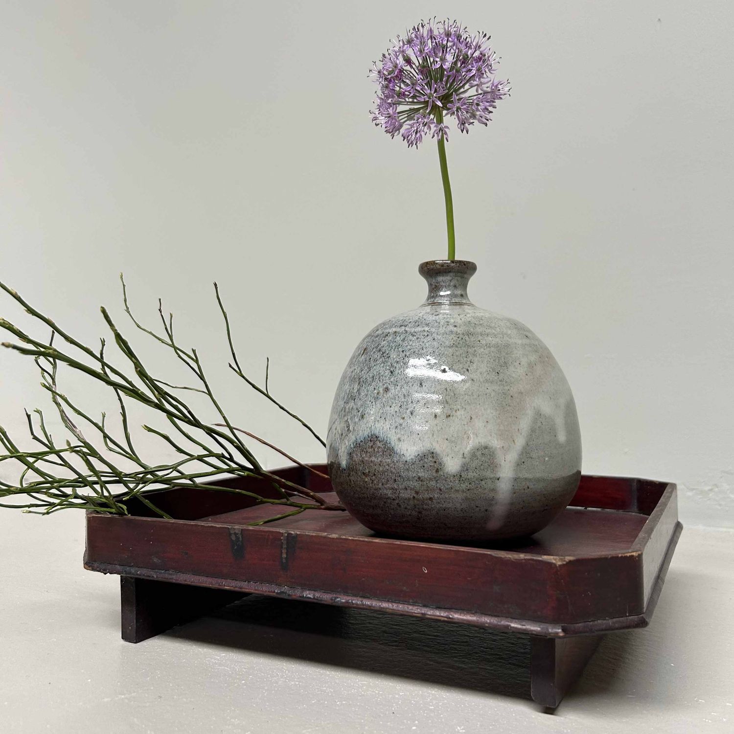 Koishiwara Ware 小石原焼  Ikebana Flower Vase, Japan.