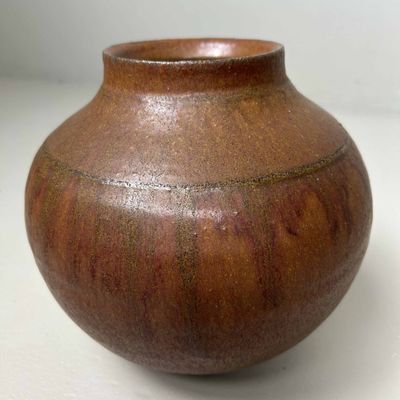 Earthenware Ikebana Flower Vase, 1960s, Japan.