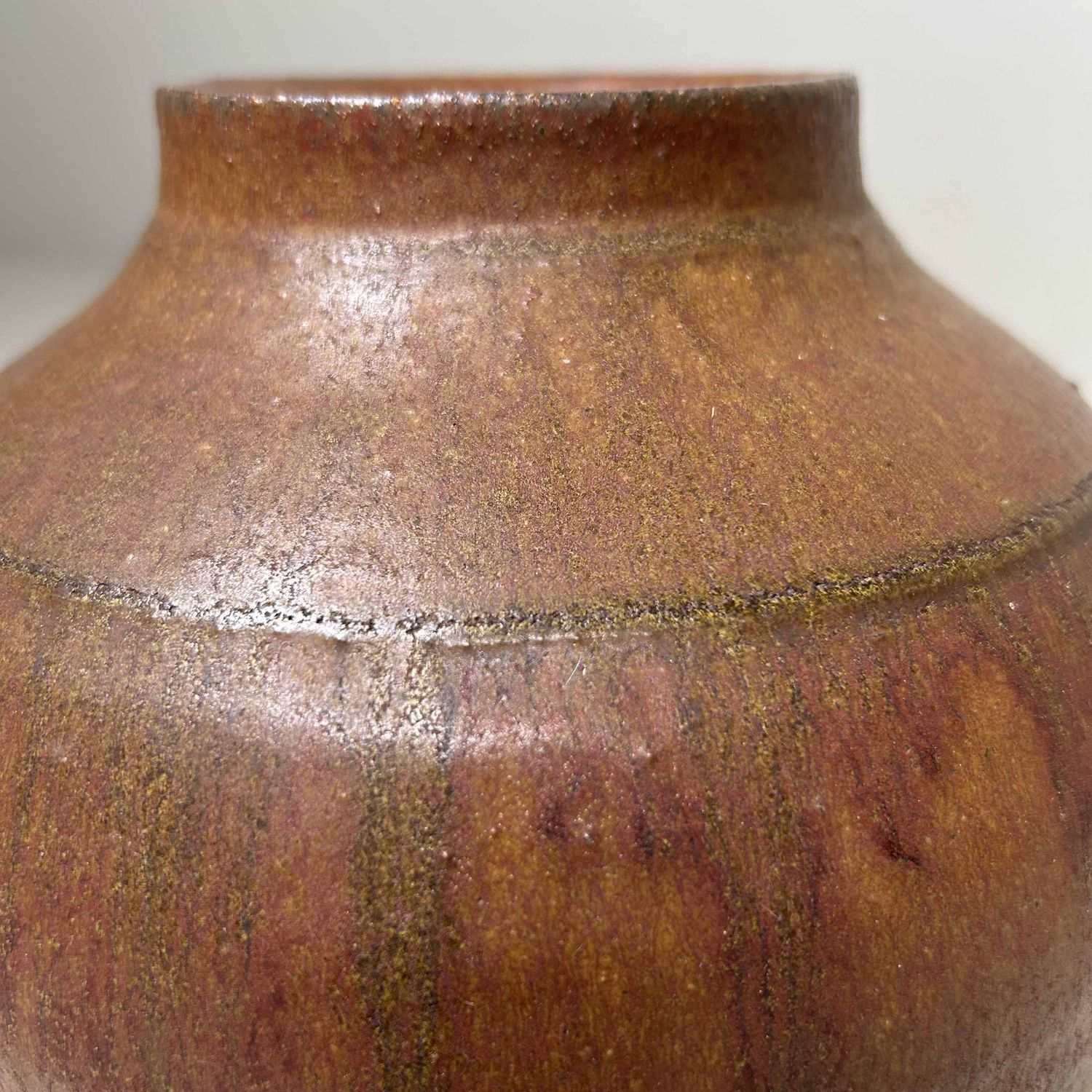 Aardewerken Ikebana Bloemenvaas, jaren '60, Japan.