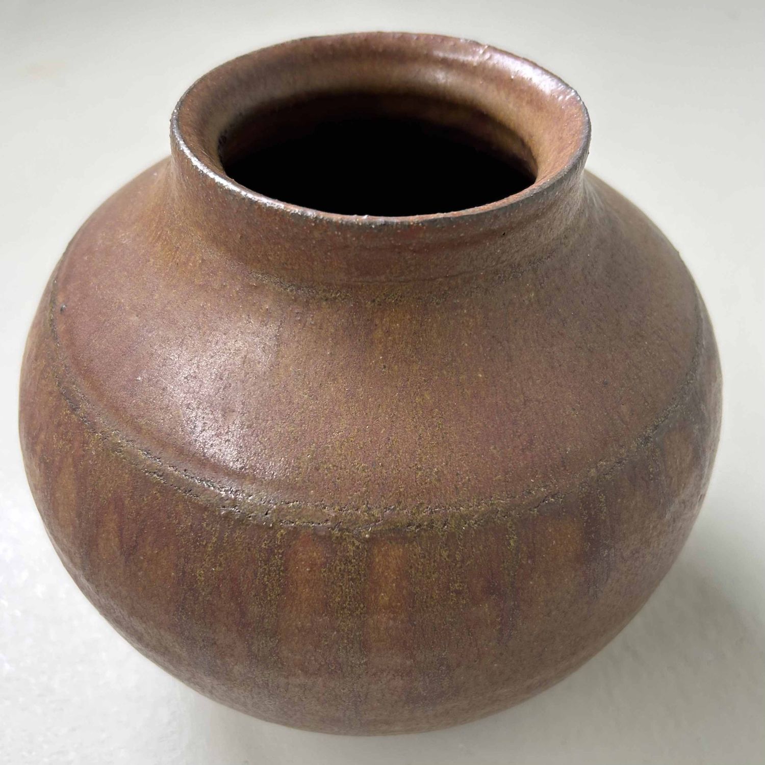 Aardewerken Ikebana Bloemenvaas, jaren '60, Japan.