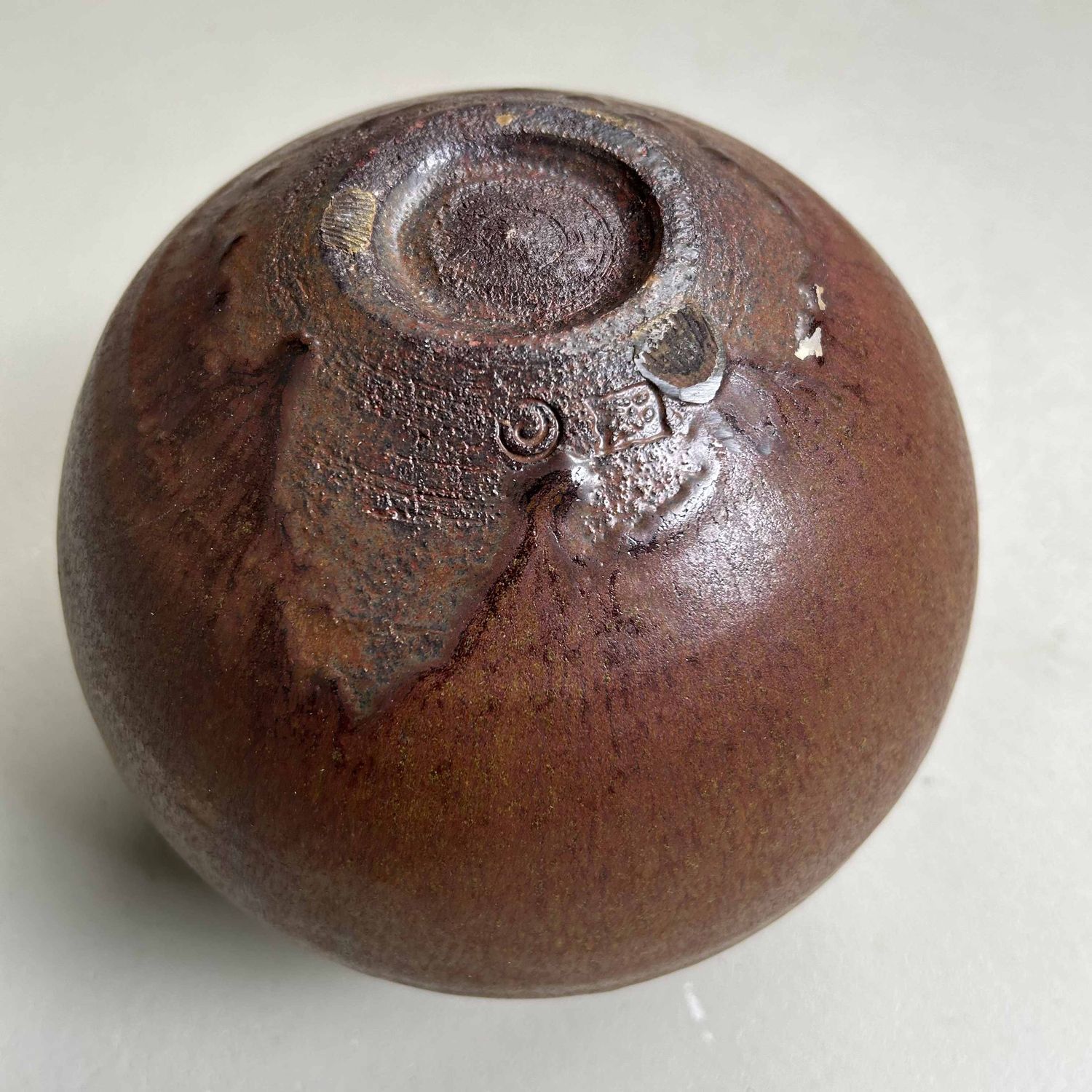 Aardewerken Ikebana Bloemenvaas, jaren '60, Japan.