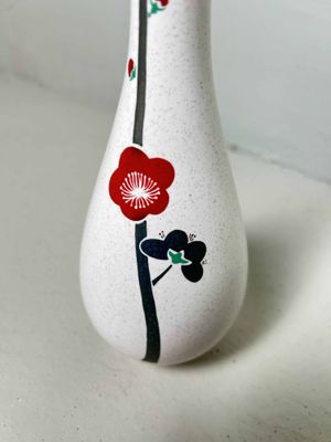 Mid Century Ikebana Bloemenvaas, Takano Kiln, Arita ware, Japan.