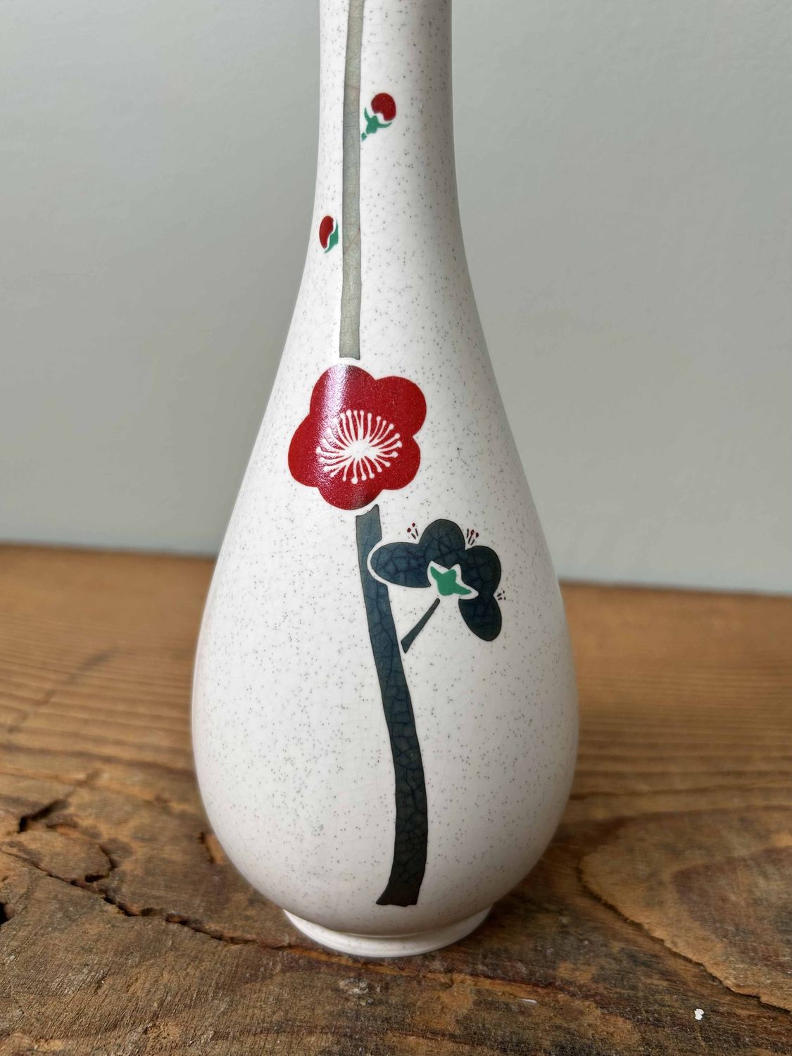 Mid-Century Ikebana Flower Vase, Takano Kiln, Arita Ware, Japan.