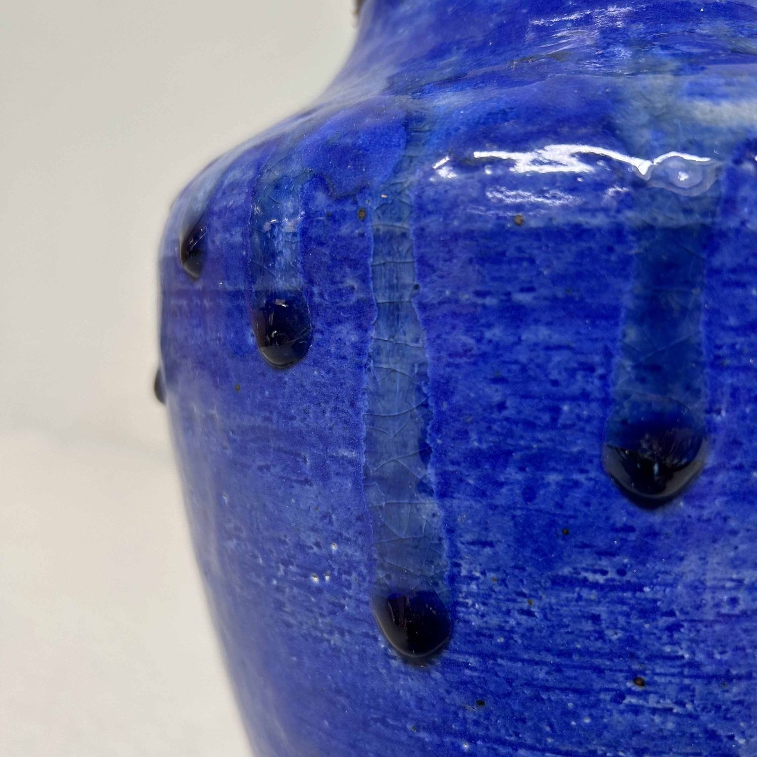 Mid Century Ikebana Bloemenvaas, Ueno Yaki, Yahata Kiln, Japan.