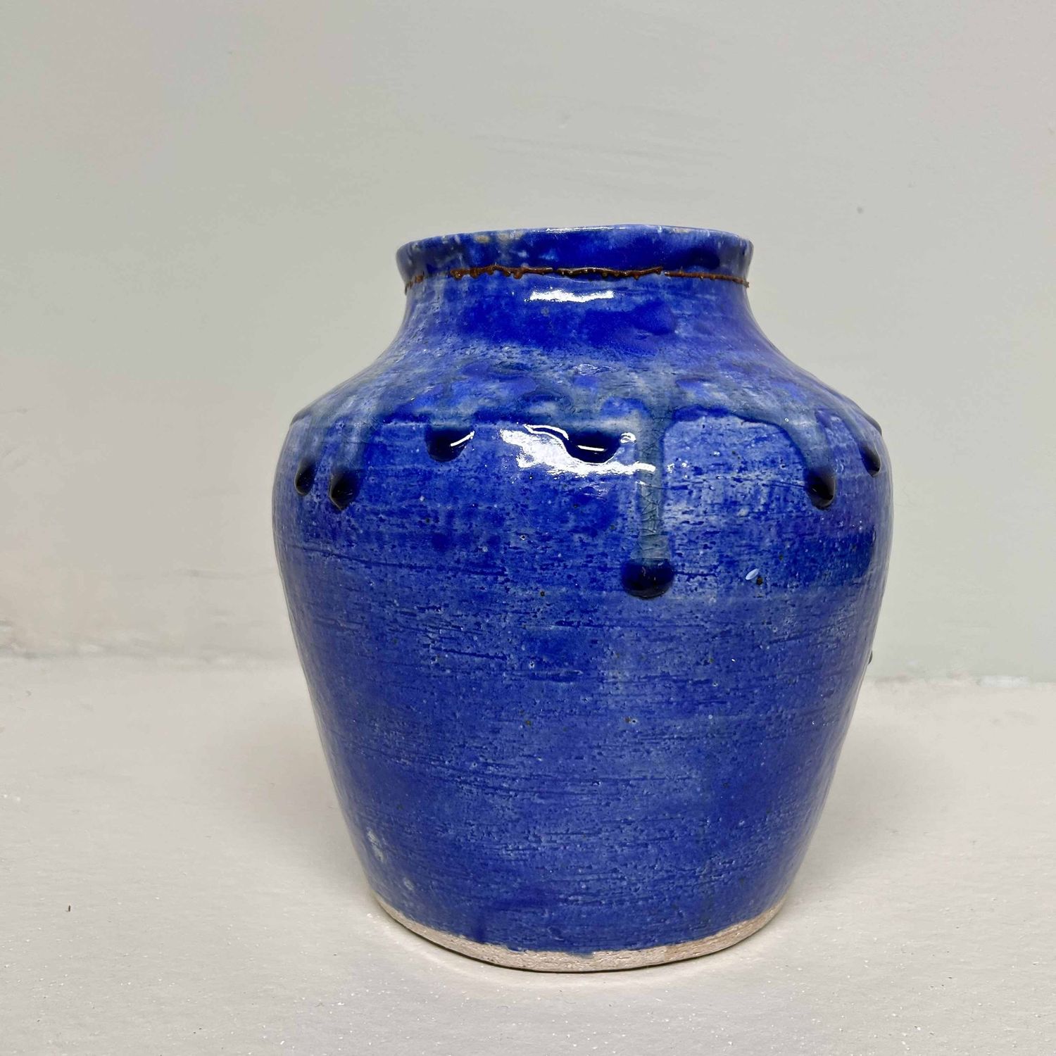 Mid Century Ikebana Bloemenvaas, Ueno Yaki, Yahata Kiln, Japan.