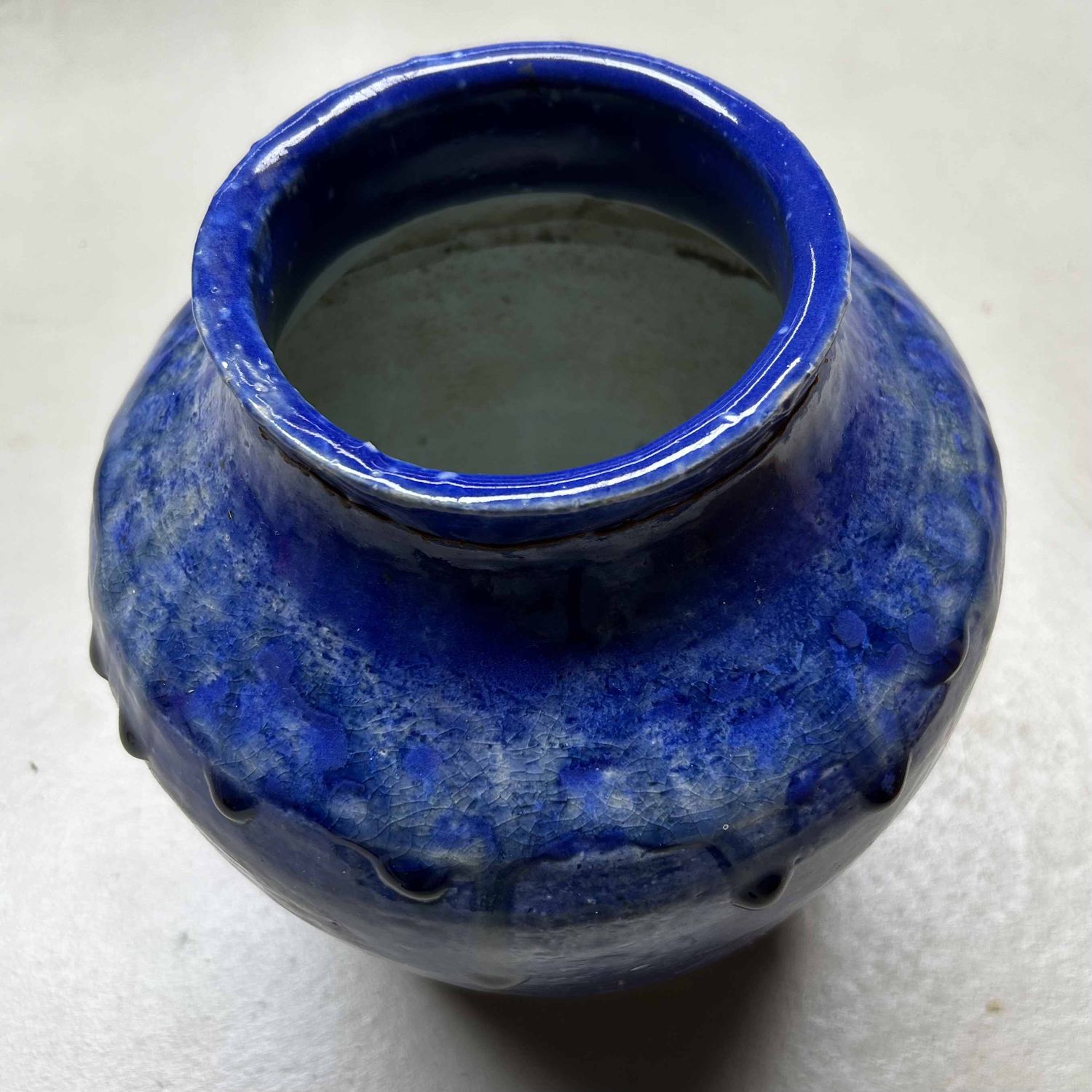 Mid Century Ikebana Bloemenvaas, Ueno Yaki, Yahata Kiln, Japan.