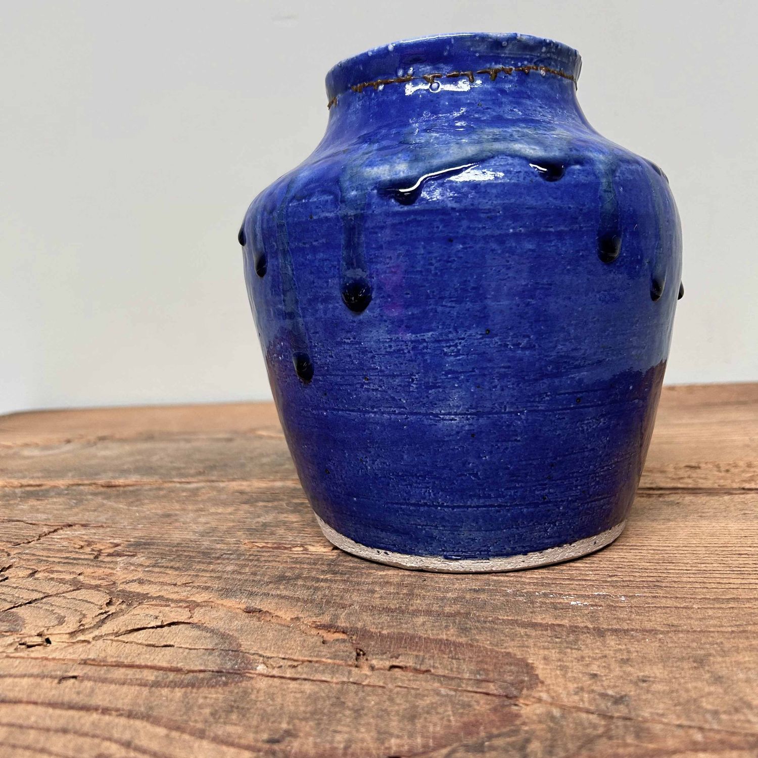 Mid Century Ikebana Bloemenvaas, Ueno Yaki, Yahata Kiln, Japan.