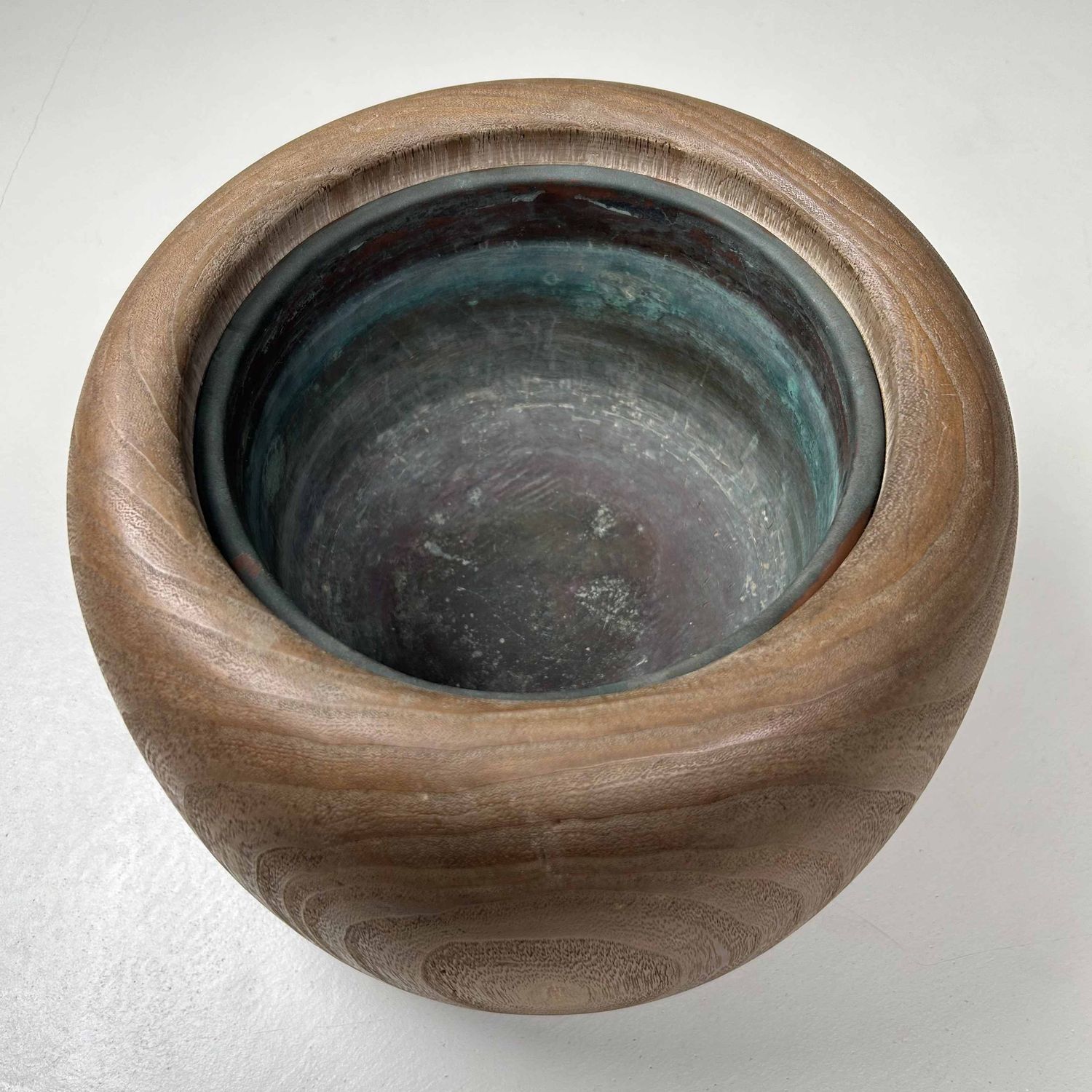 Traditionele Hibachi 火鉢, Japanse Vuurpot, Taishō-periode, Japan.