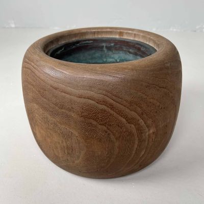 Traditionele Hibachi 火鉢, Japanse Vuurpot, Taishō-periode, Japan.