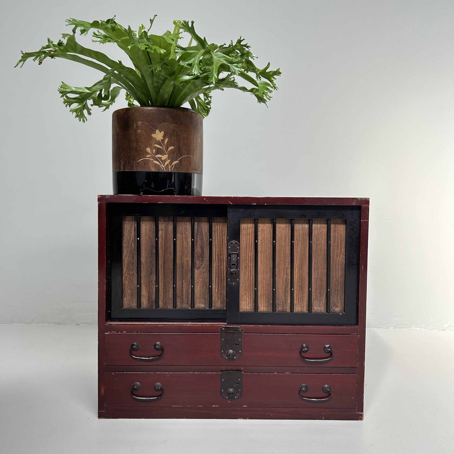 Authentieke Tansu, Japanse Opbergkast, Meiji-periode.