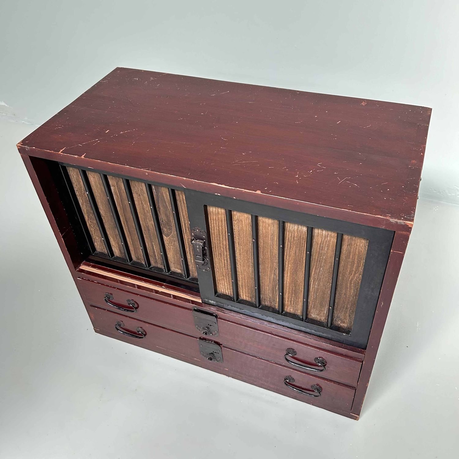 Authentieke Tansu, Japanse Opbergkast, Meiji-periode.