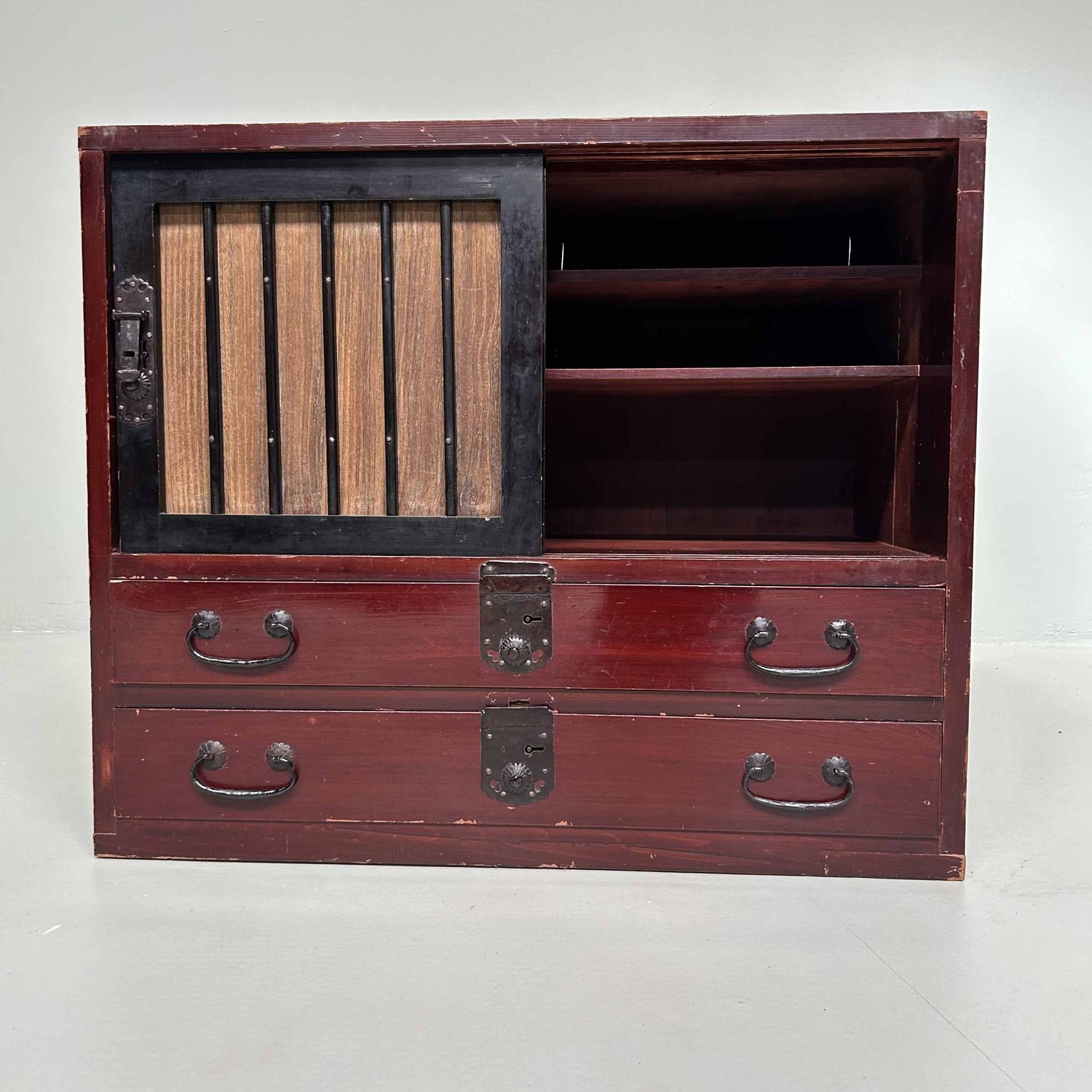 Authentieke Tansu, Japanse Opbergkast, Meiji-periode.