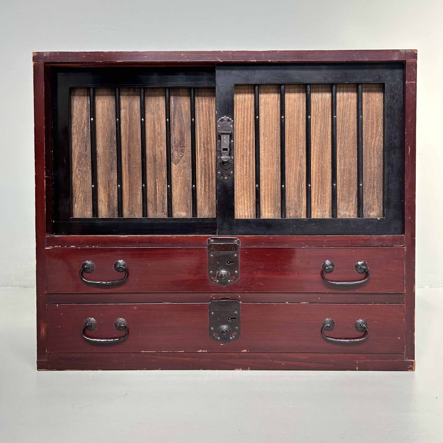 Authentic Tansu, Japanese Storage Cabinet, Meiji Period.