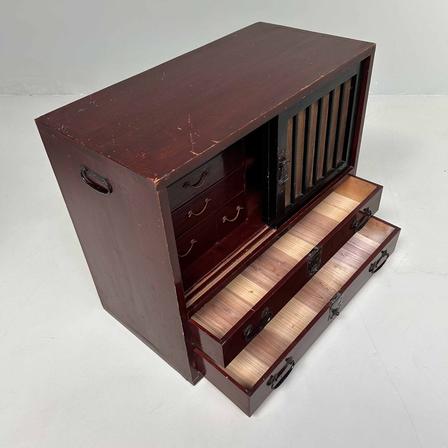 Authentieke Tansu, Japanse Opbergkast, Meiji-periode.