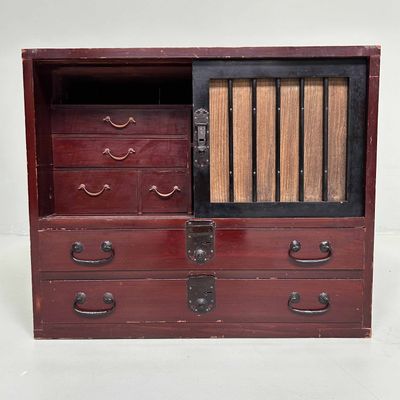 Authentieke Tansu, Japanse Opbergkast, Meiji-periode.