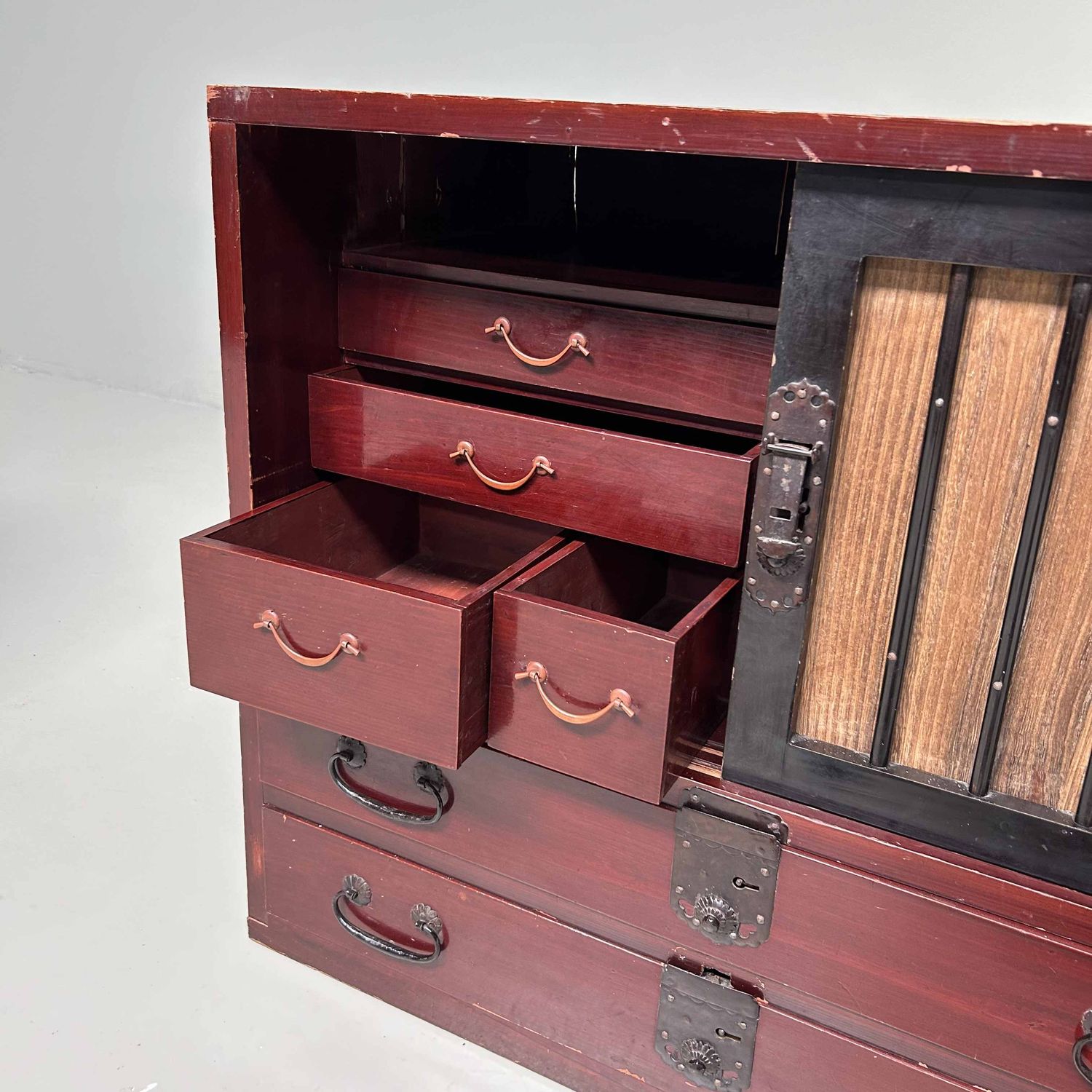 Authentieke Tansu, Japanse Opbergkast, Meiji-periode.