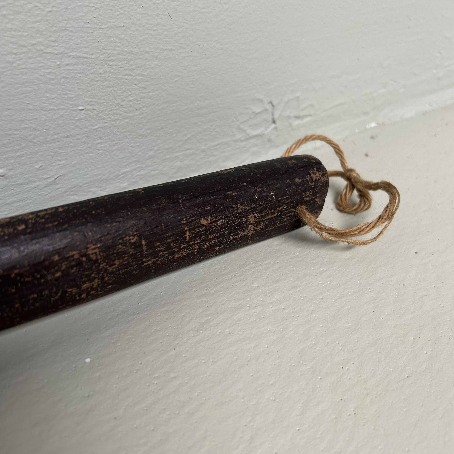 Antieke houten schep / peddel, Meiji-periode, Japan.