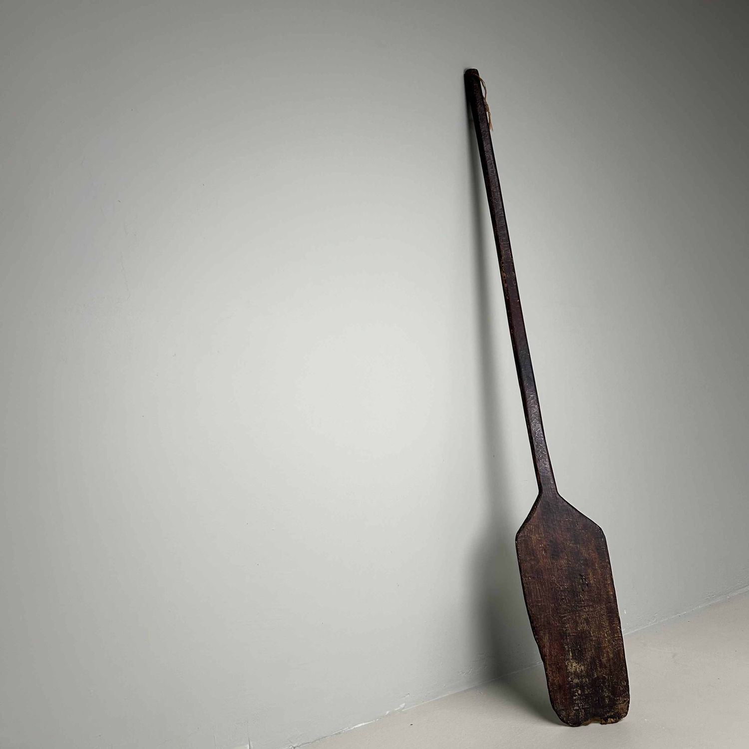 Antieke houten schep / peddel, Meiji-periode, Japan.