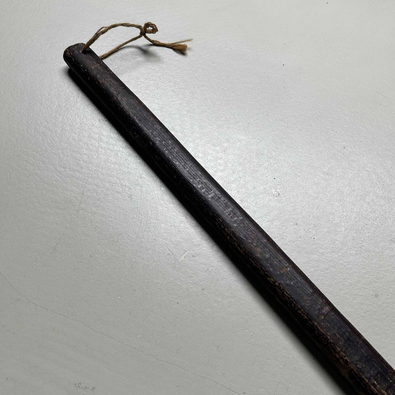 Antieke houten schep / peddel, Meiji-periode, Japan.