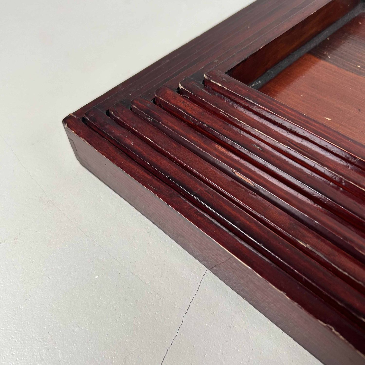 Set van 7 Kiridame Houten Nestkisten, Taishō-periode, Japan.