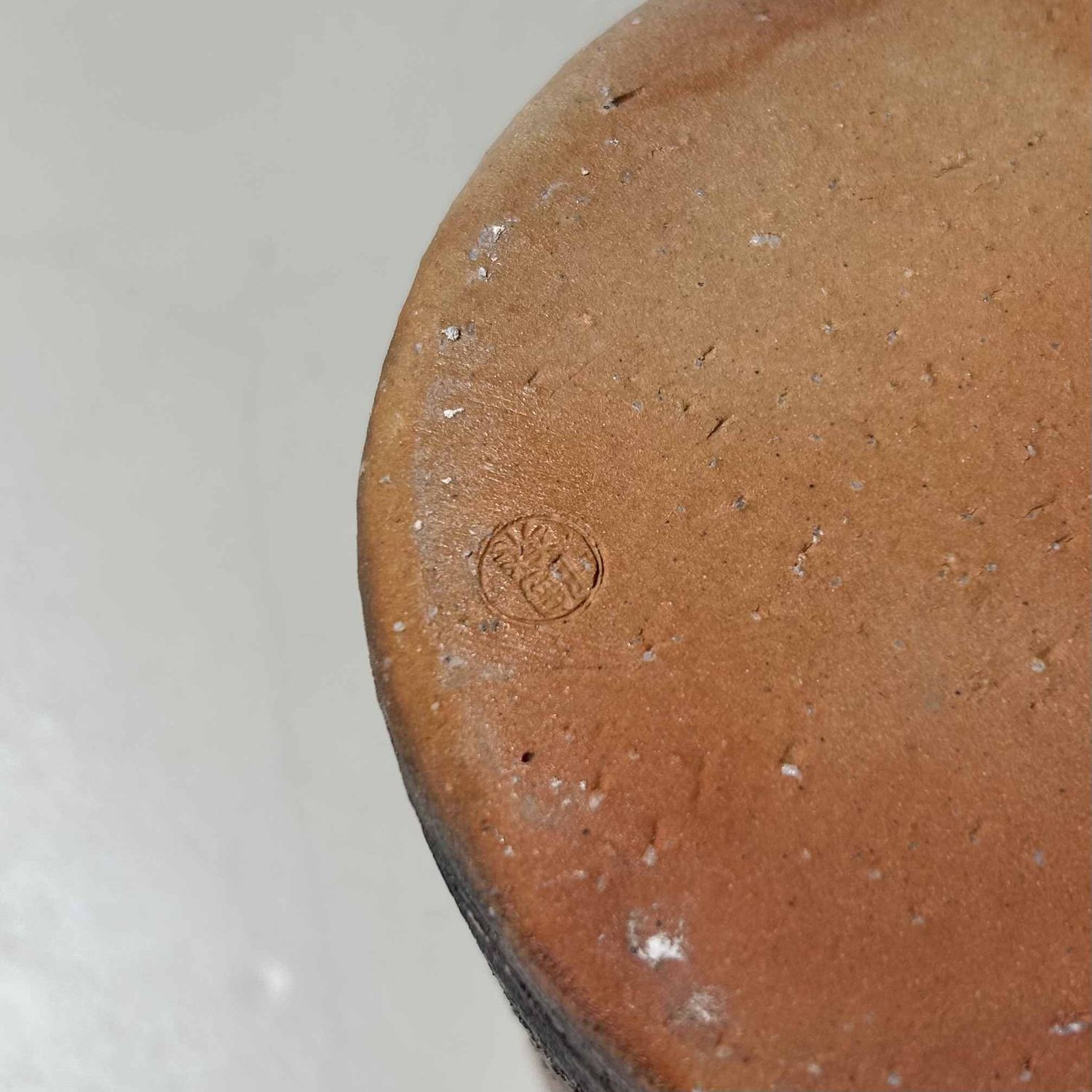 Shigaraki Yaki Ikebana Flower Vase, 1970s, Japan.