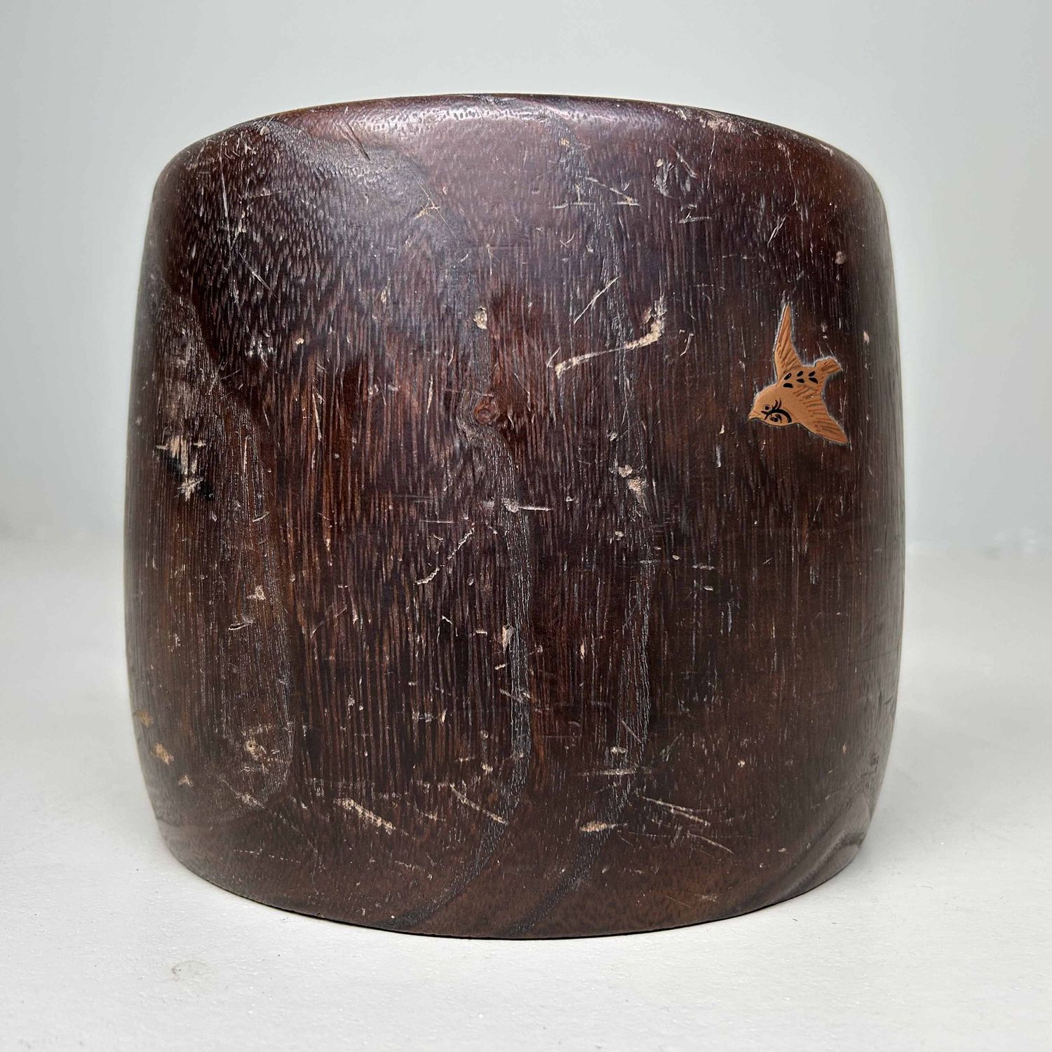 Antique Kiri Maki-e Hibachi 'Bamboo', Meiji era, Japan.