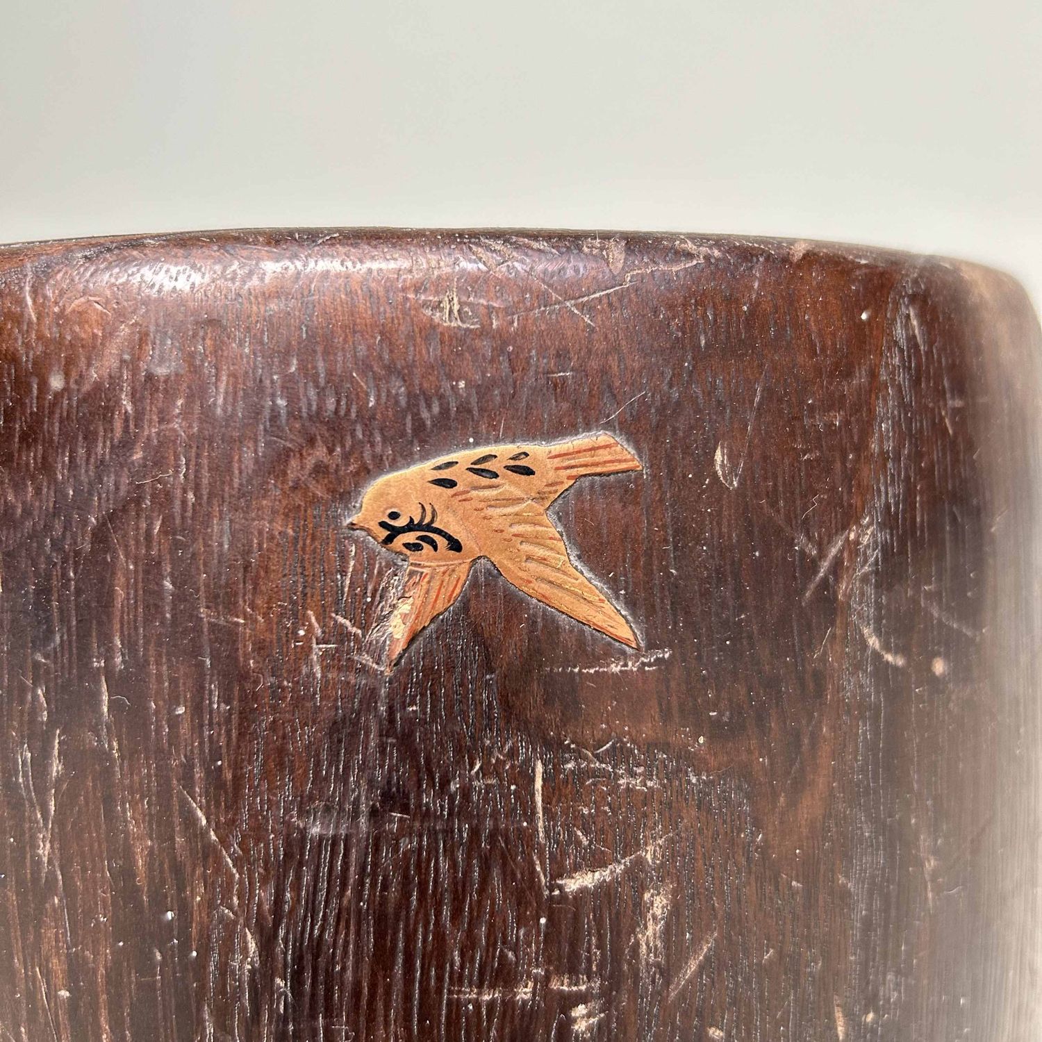 Antique Kiri Maki-e Hibachi 'Bamboo', Meiji era, Japan.