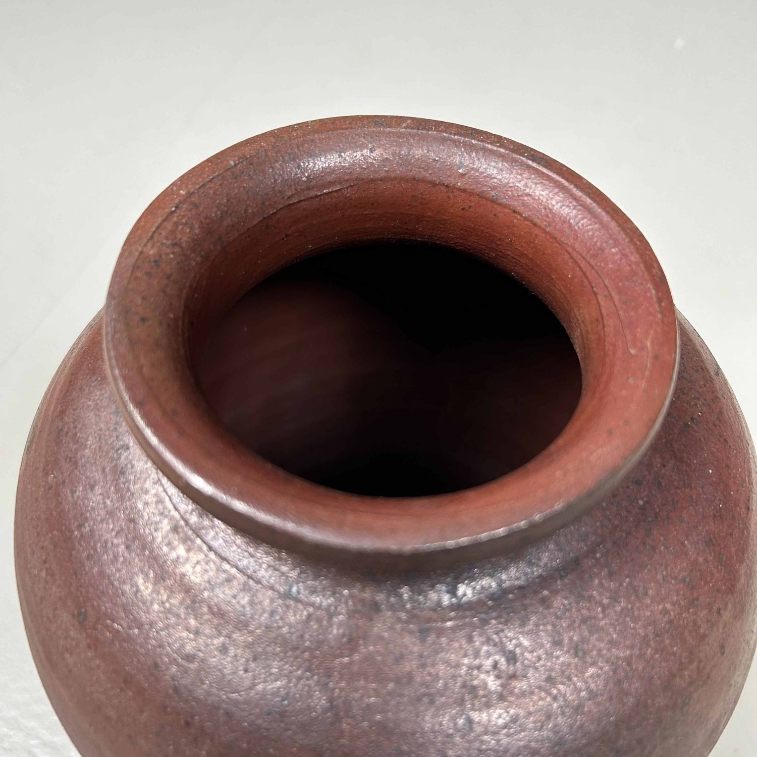 Unique Wood-fired Ikebana Vase, Traditional Tamba Yaki 丹彩窯 from Japan.