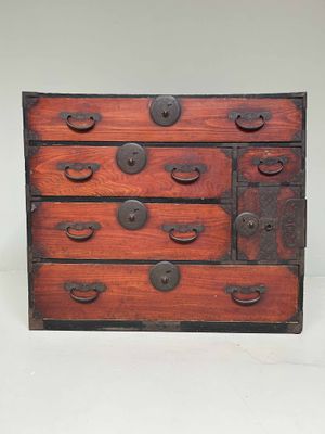 Japanese Traditional Tansu Chest of Drawers, Meiji Era.