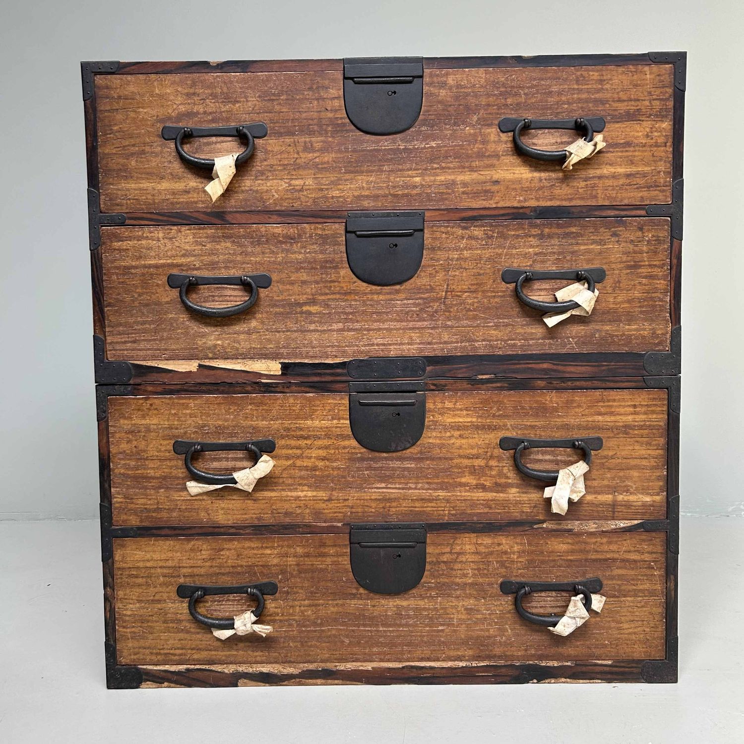 Authentieke Japanse Kimono Tansu Ladekast, Meiji-periode.