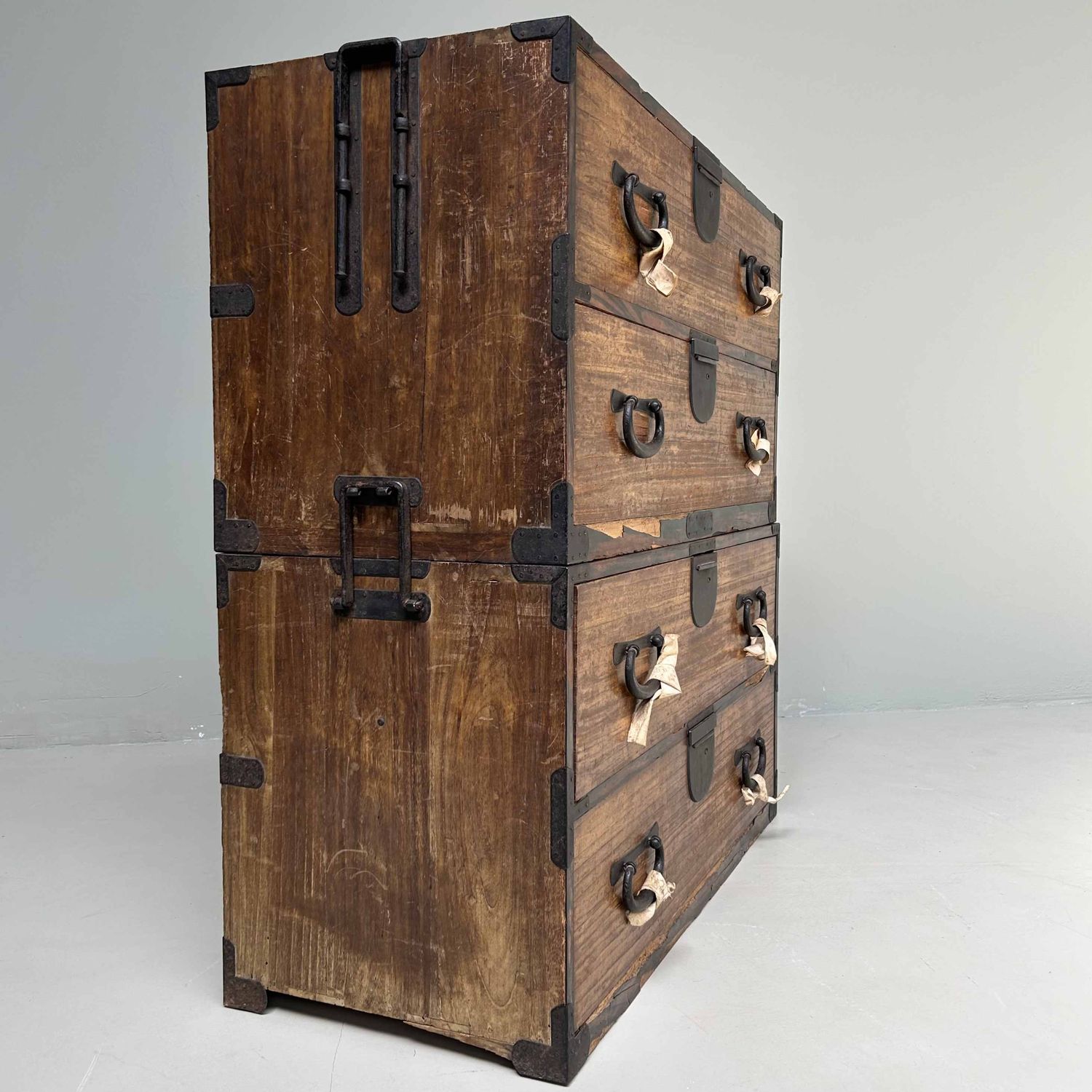 Authentieke Japanse Kimono Tansu Ladekast, Meiji-periode.