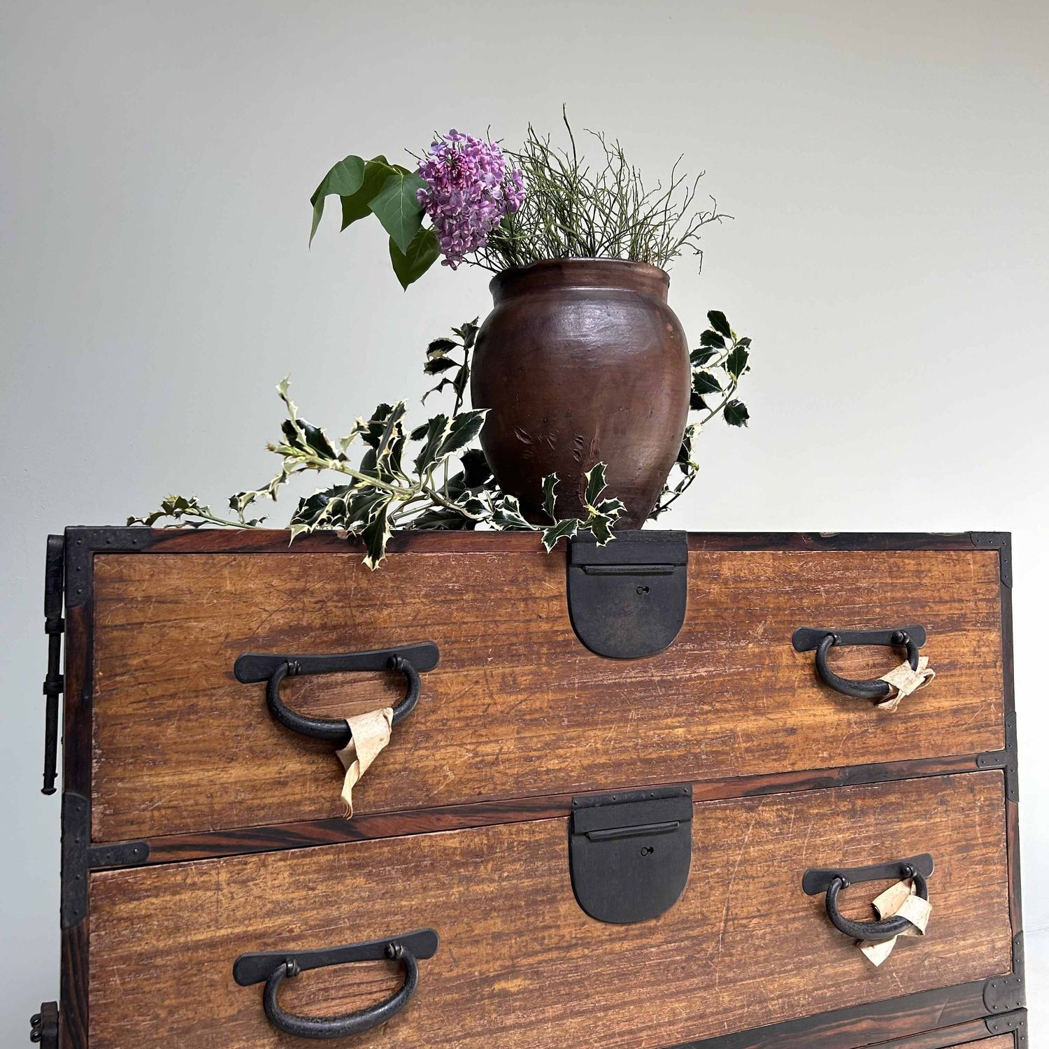 Authentieke Japanse Kimono Tansu Ladekast, Meiji-periode.