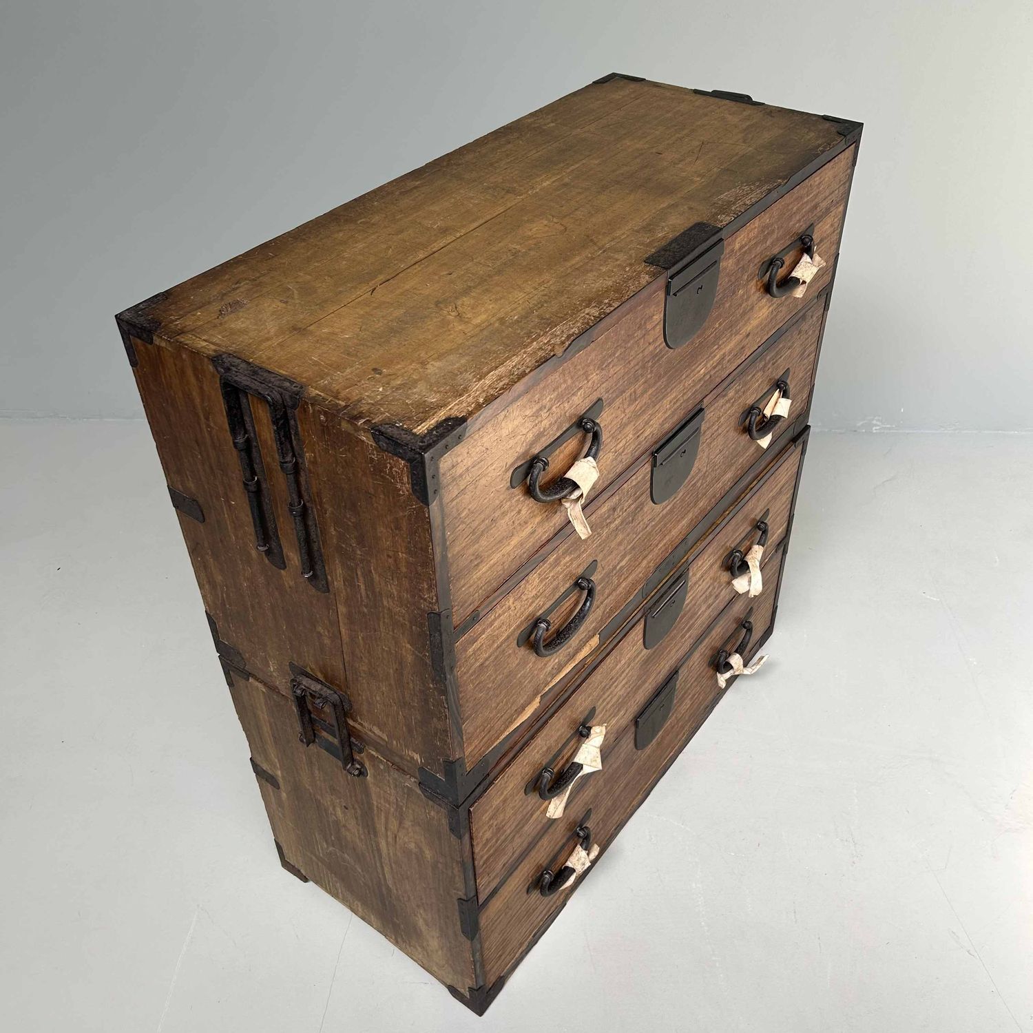 Authentieke Japanse Kimono Tansu Ladekast, Meiji-periode.