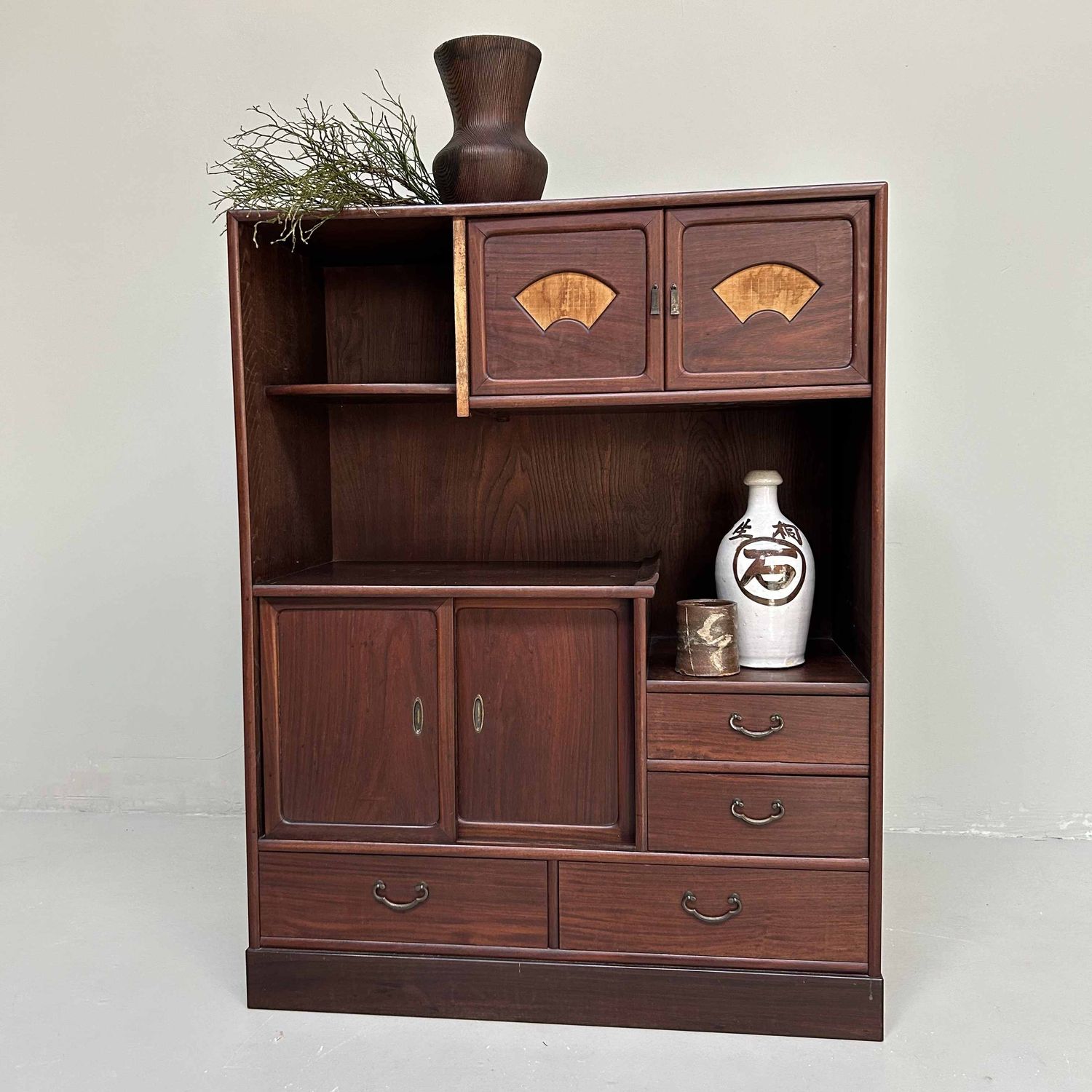 Mid Century Cha Tansu, Theekast, Japan, jaren '60.