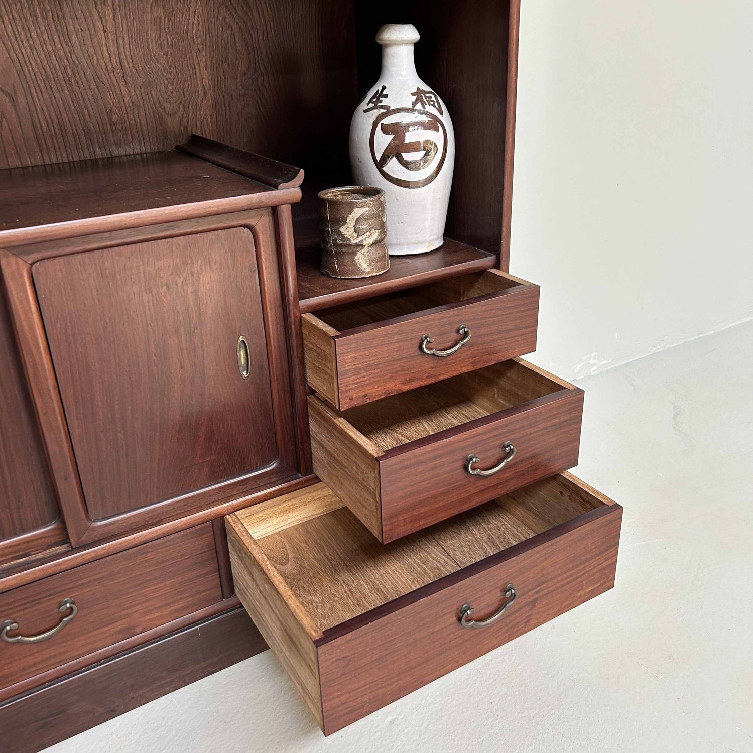 Mid Century Cha Tansu, Theekast, Japan, jaren '60.