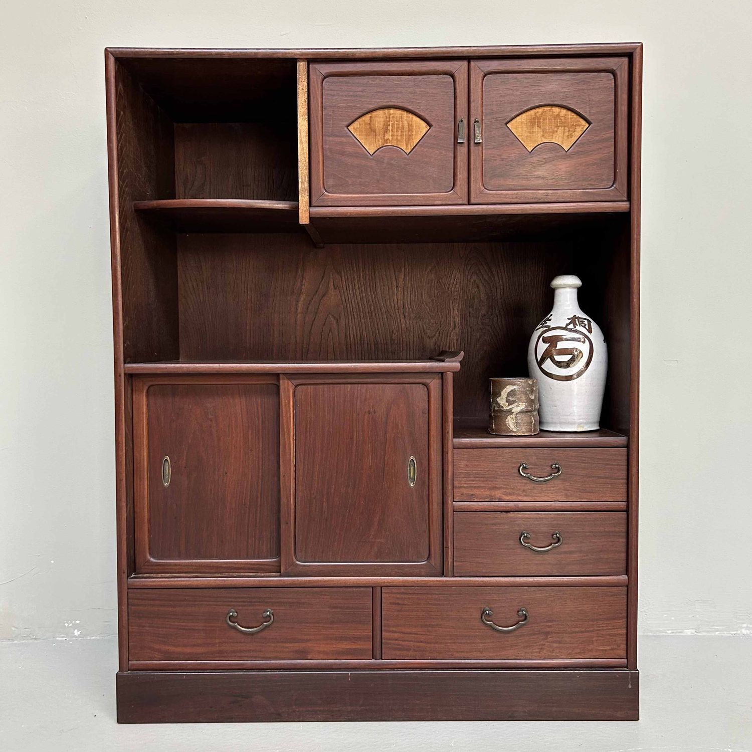 Mid Century Cha Tansu, Theekast, Japan, jaren '60.