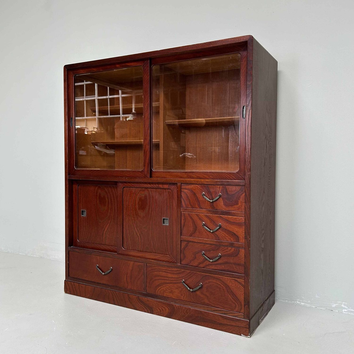 Mid-Century Cha Tansu, Japanese Tea Chest, Shōwa Period.