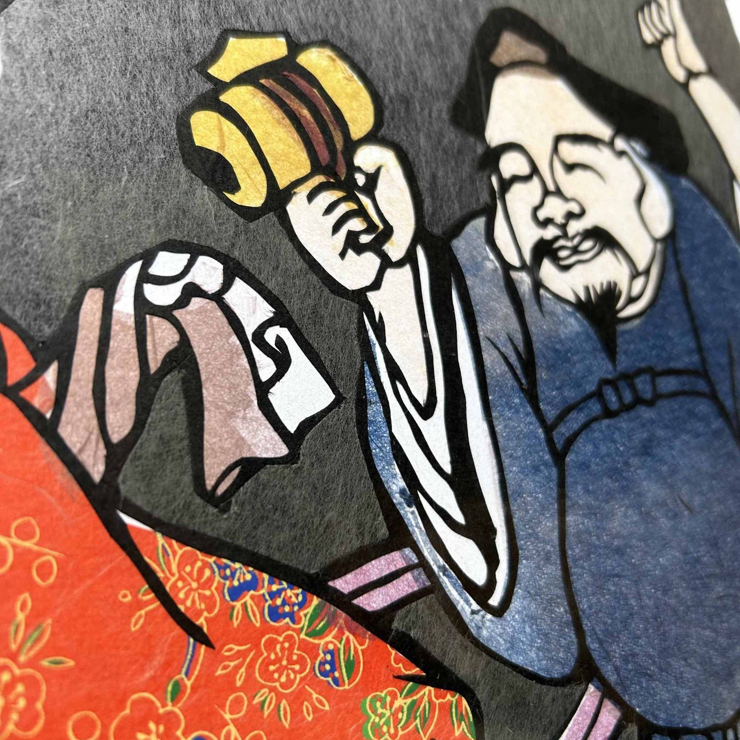 Muurdecoratie "Shichifukujin, Seven Lucky Gods", Shōwa-periode, Japan.