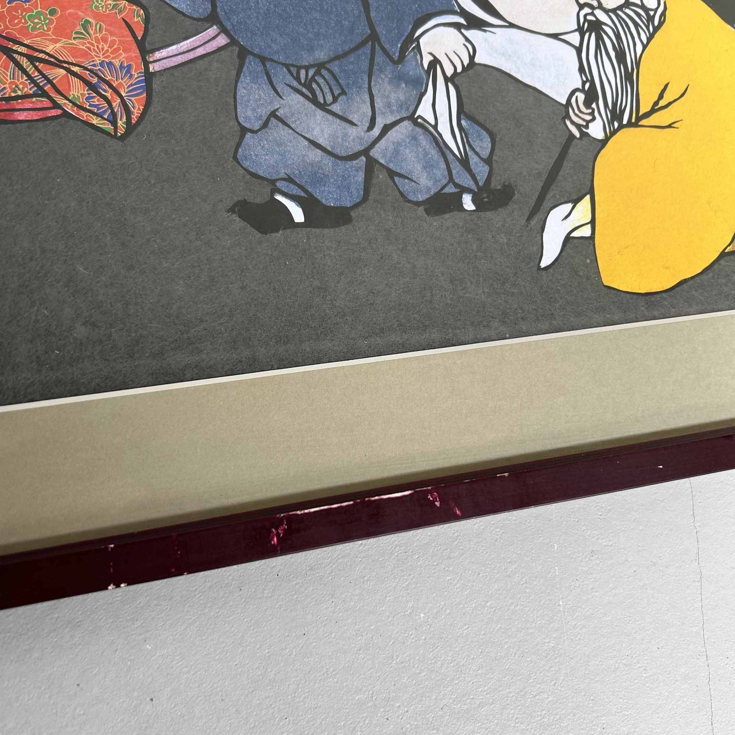 Muurdecoratie "Shichifukujin, Seven Lucky Gods", Shōwa-periode, Japan.