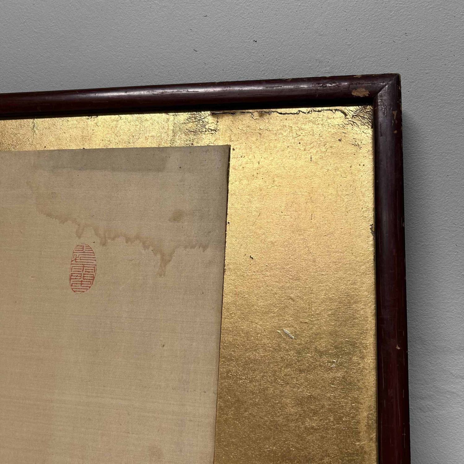 Antique Japanese Kakemono (掛物) Wall Decoration, Meiji Period.