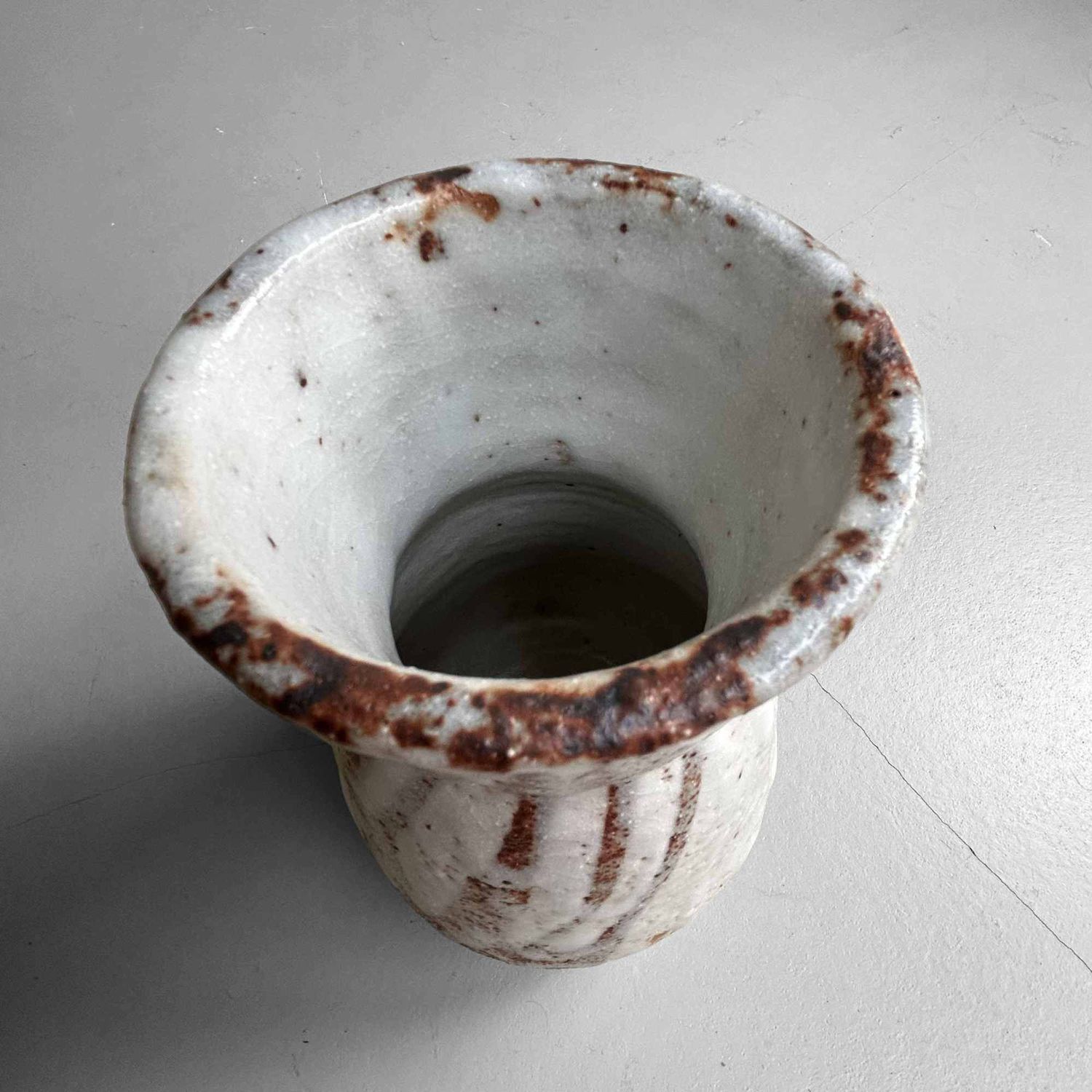 Ikebana Flower Vase, Oujigama 王子, 1970s, Japan.