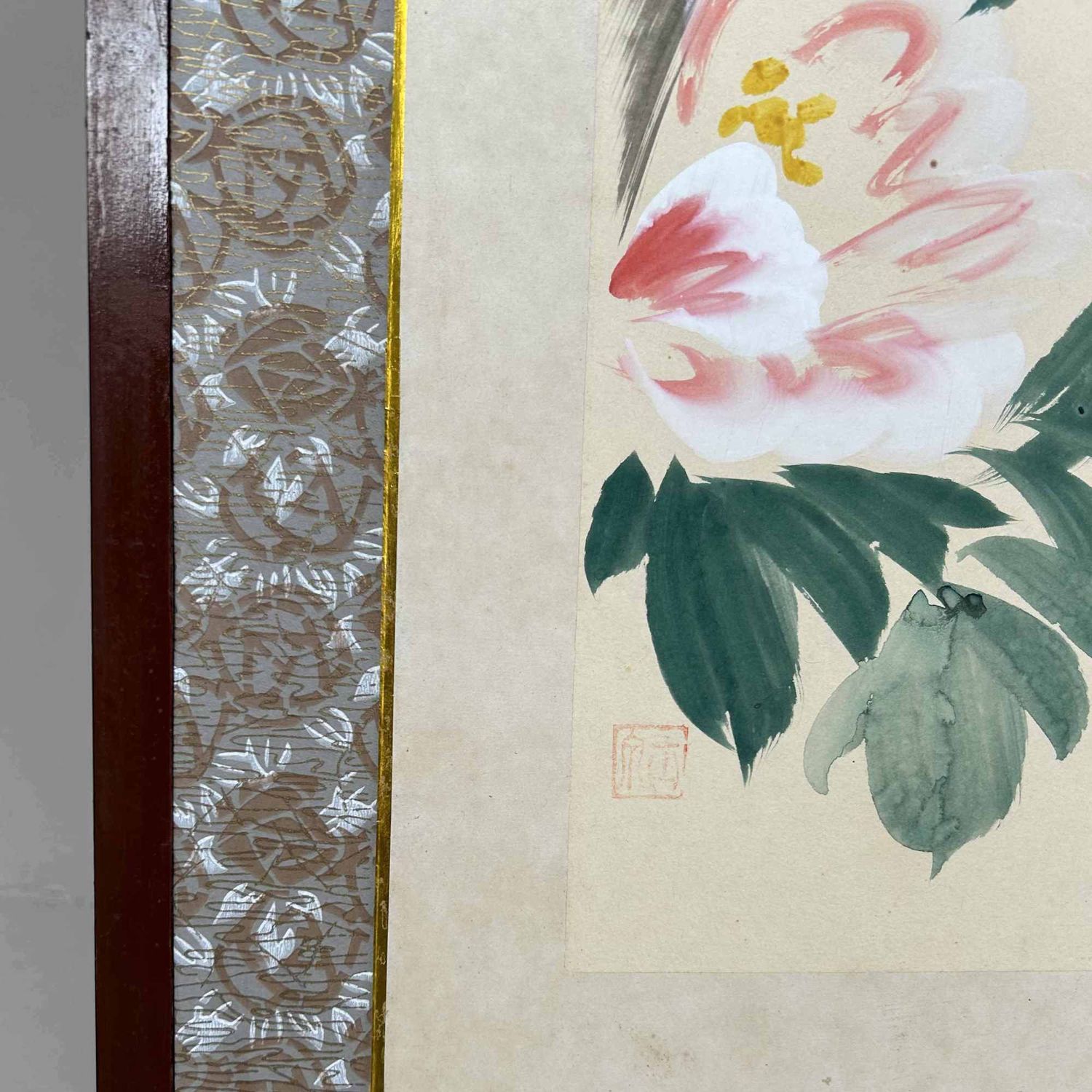 Byōbu (屏風), Decorative Japanese Folding Screen, Shōwa Period.