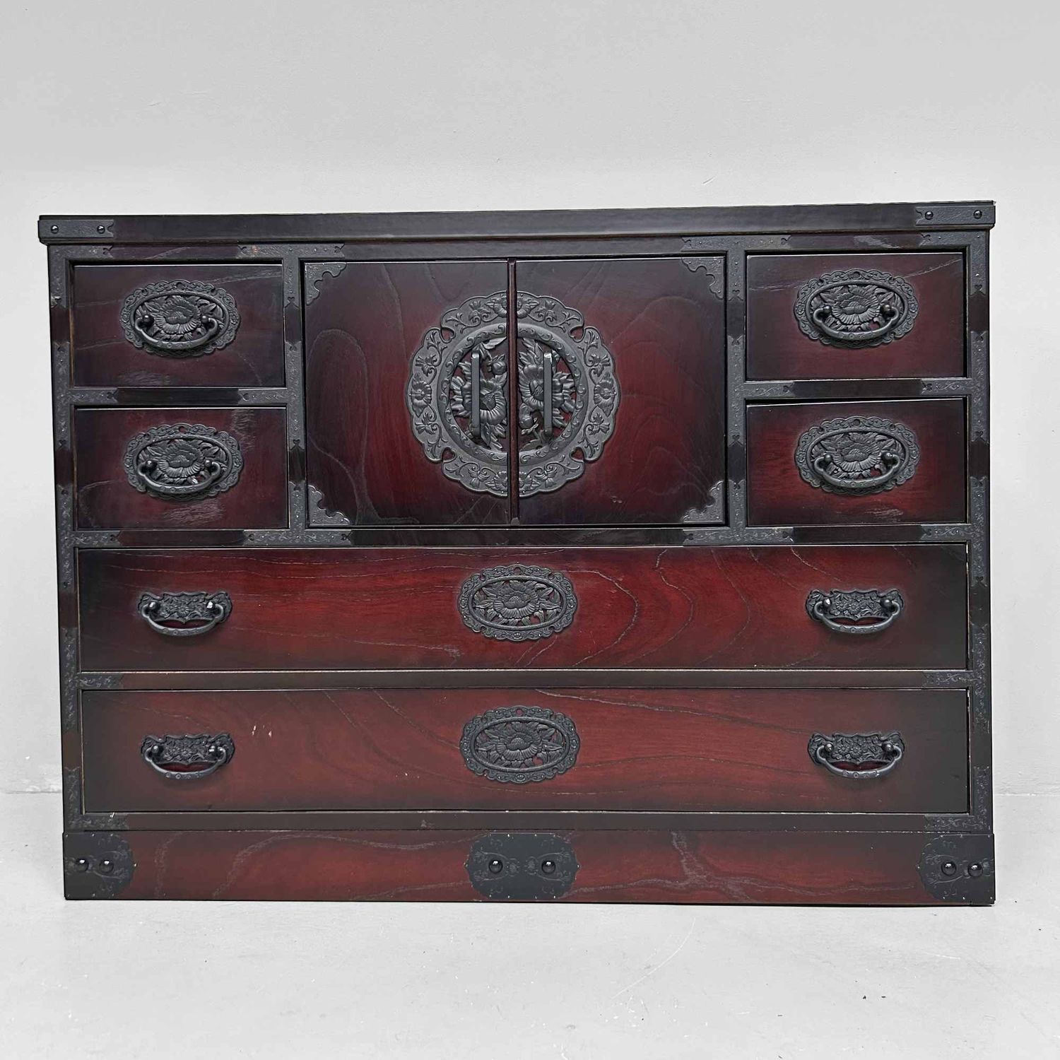 Vintage Japanese Tansu with Secret Storage Space, 1970s.