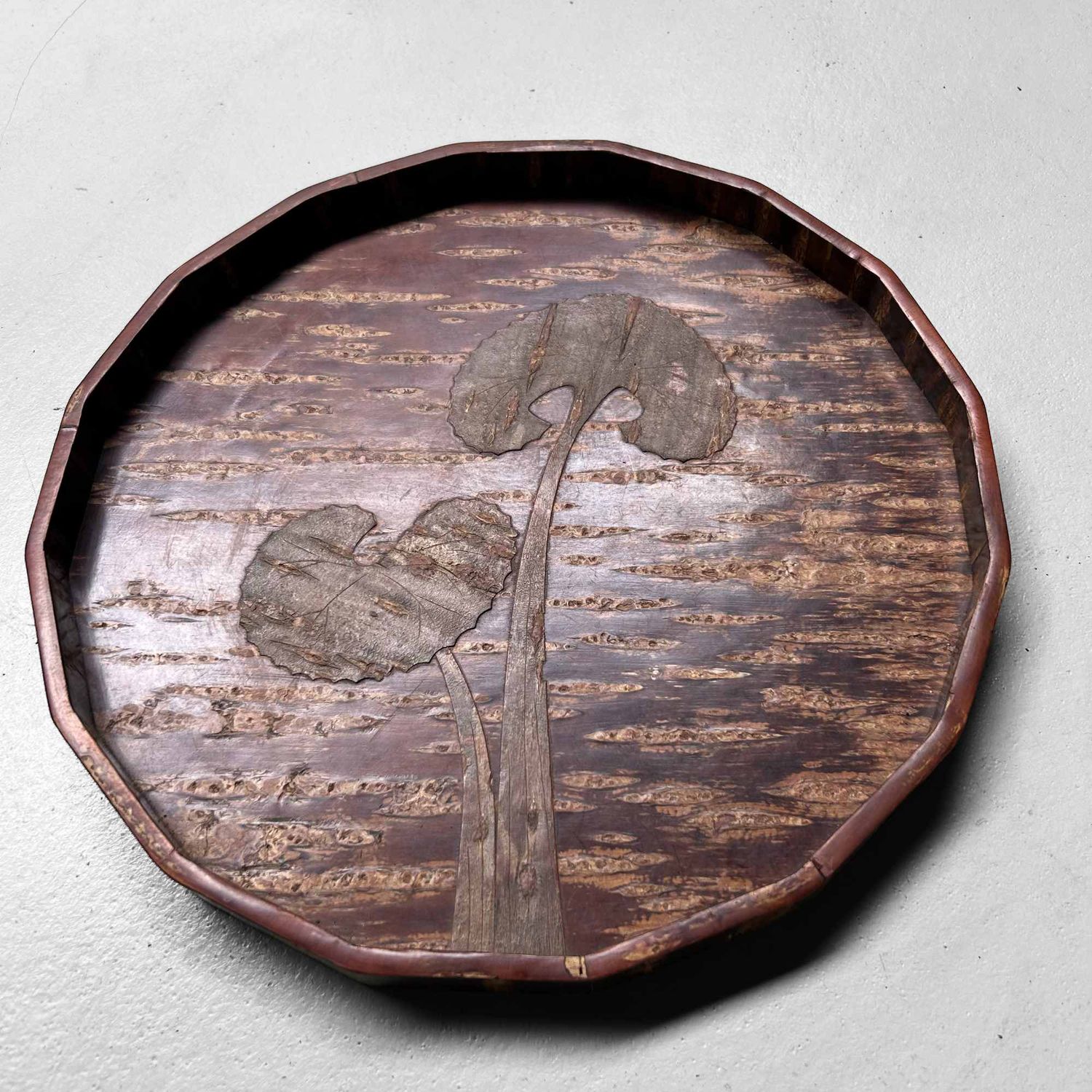Mid Century 'Cherry Bark' Dienblad, AKITA, Japan.
