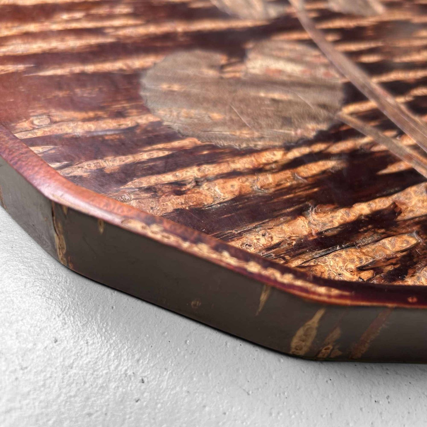 Mid Century 'Cherry Bark' Dienblad, AKITA, Japan.