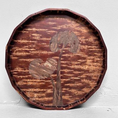 Mid Century 'Cherry Bark' Dienblad, AKITA, Japan.